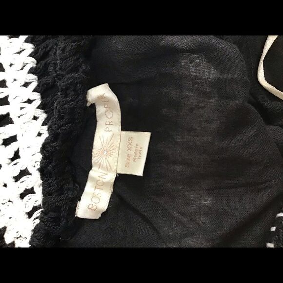 Boston Proper Crochet Stripe Halter Tie Top Sz XXS - Picture 6 of 8